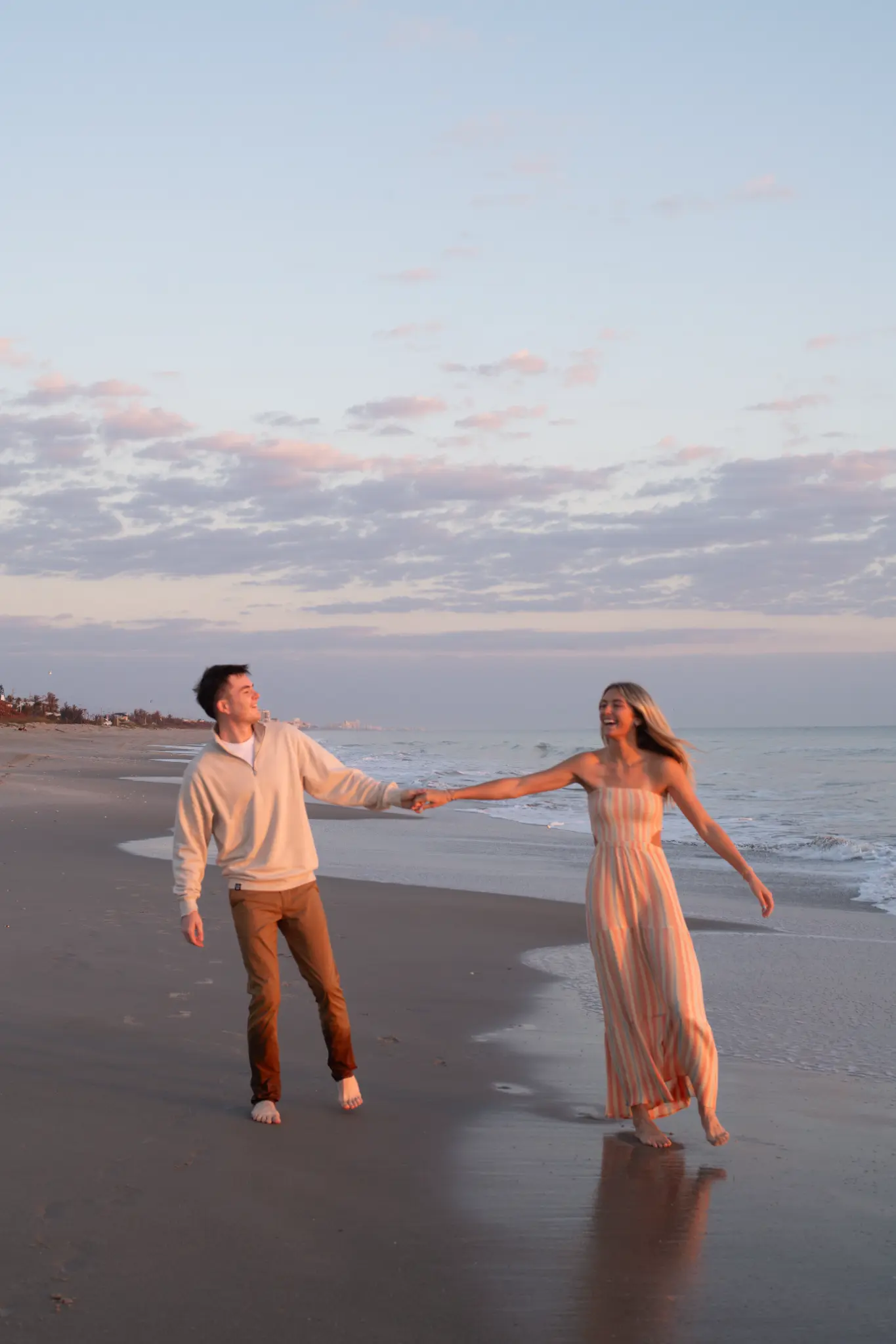 Cyler and his wife on the beach